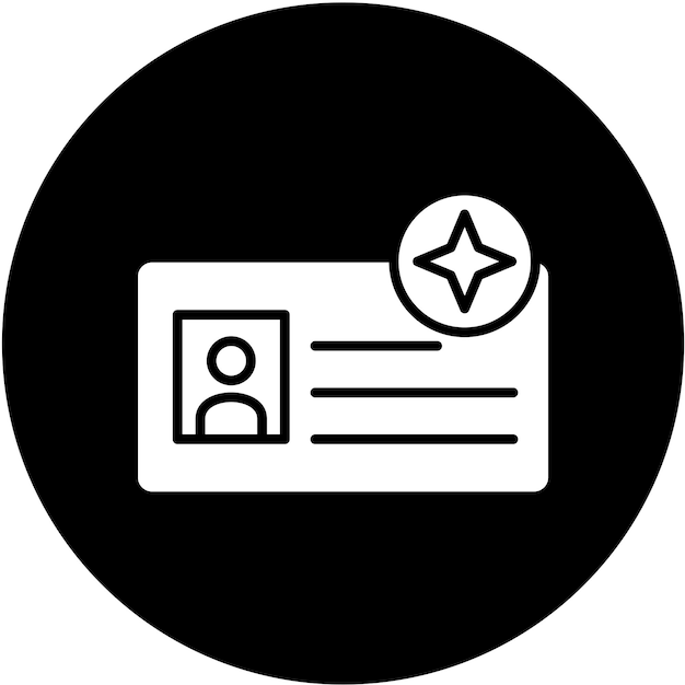 Estilo del icono de membresía del diseño vectorial