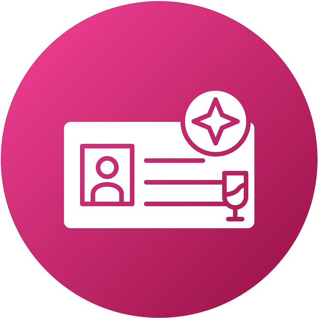 Estilo del icono de membresía del diseño vectorial