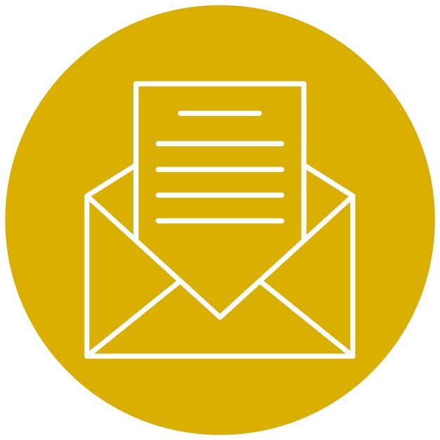 Estilo del icono del mensaje de diseño vectorial