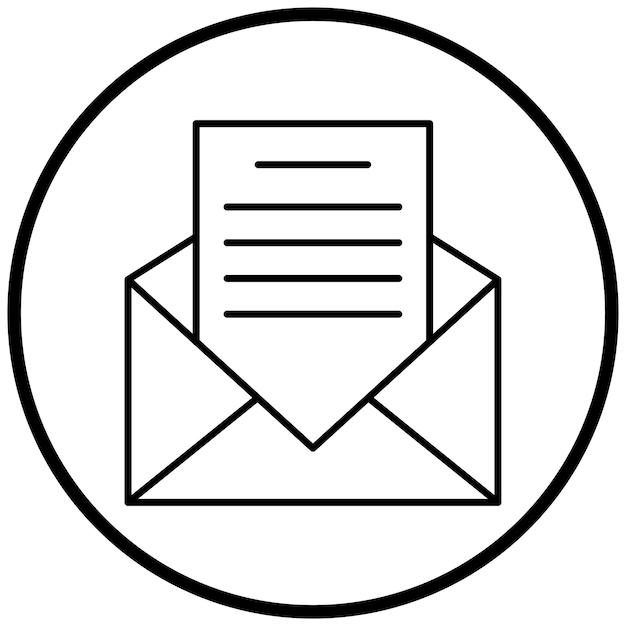 Estilo del icono del mensaje de diseño vectorial