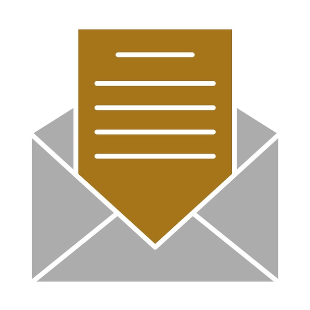Estilo del icono del mensaje de diseño vectorial
