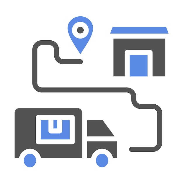 Estilo del icono del mensajero de diseño vectorial