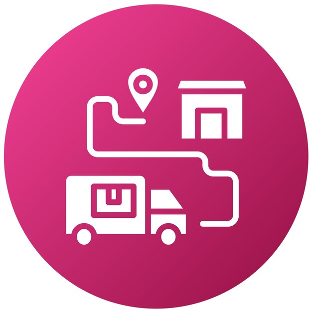 Estilo del icono del mensajero de diseño vectorial