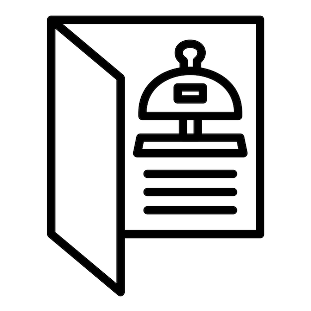 Estilo del icono del menú de diseño vectorial