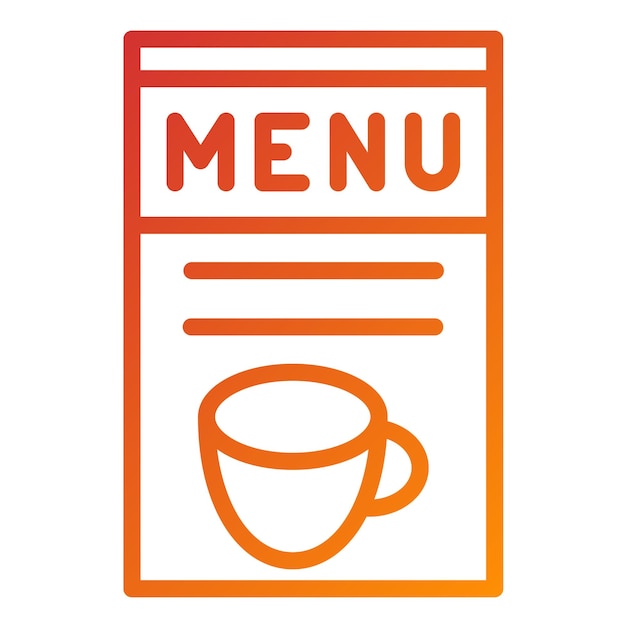 Estilo del icono del menú de diseño vectorial