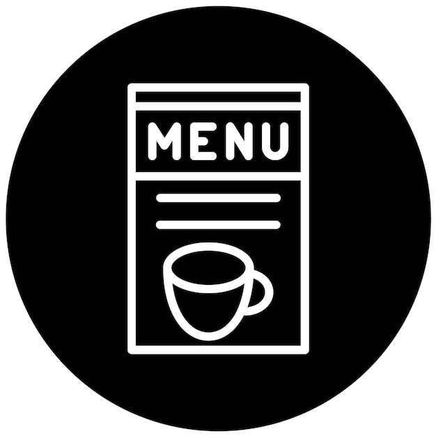 Estilo del icono del menú de diseño vectorial