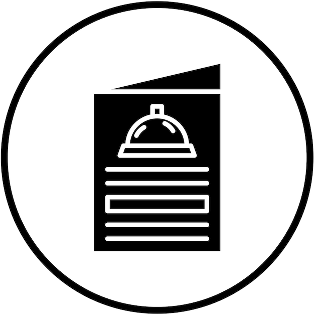 Estilo del icono del menú de diseño vectorial