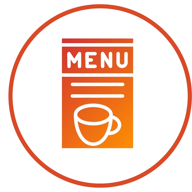 Estilo del icono del menú de diseño vectorial