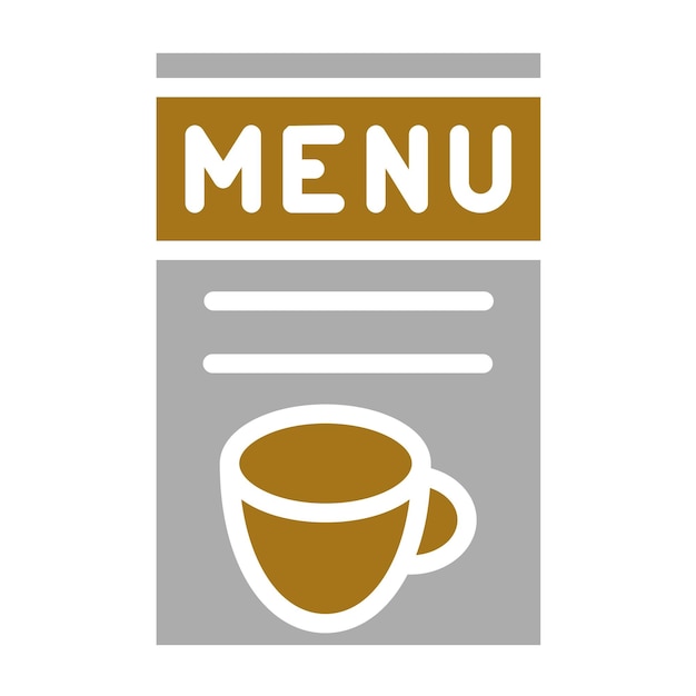 Estilo del icono del menú de diseño vectorial
