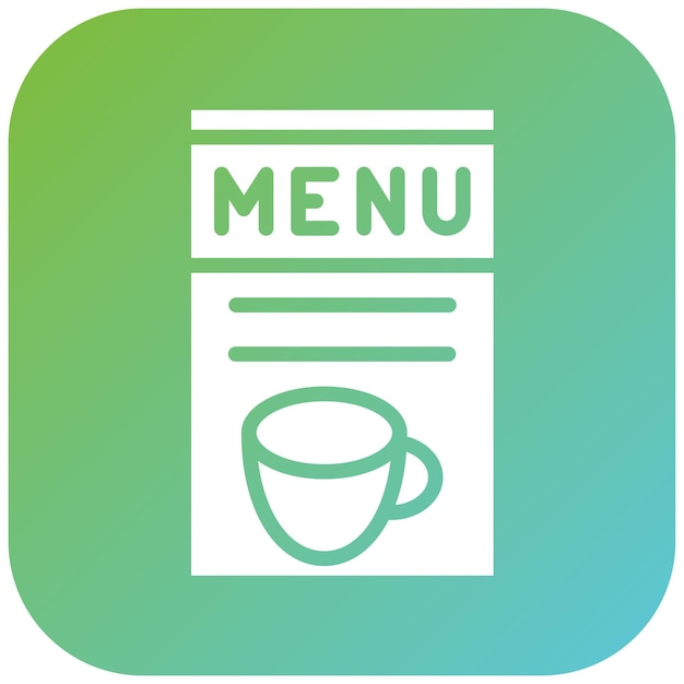 Estilo del icono del menú de diseño vectorial