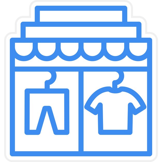 Estilo de icono de merchandising visual de diseño vectorial