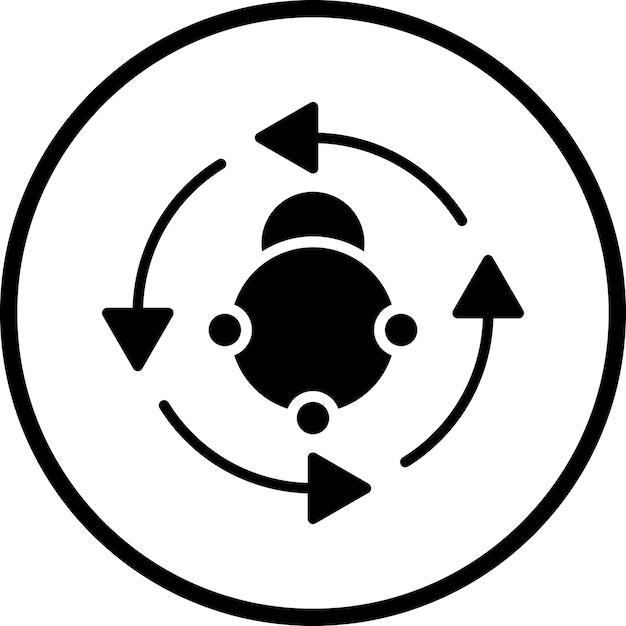 Estilo del icono del metabolismo del diseño vectorial