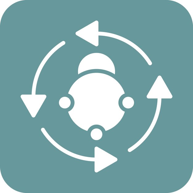 Estilo del icono del metabolismo del diseño vectorial