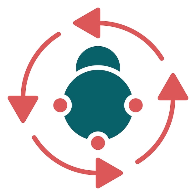 Estilo del icono del metabolismo del diseño vectorial