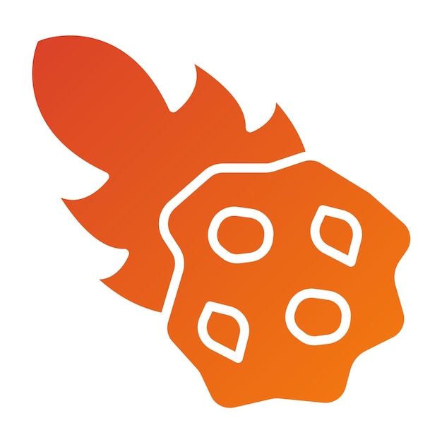 Estilo del icono del meteorito