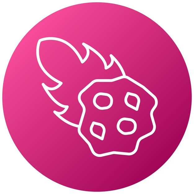 Estilo del icono del meteorito