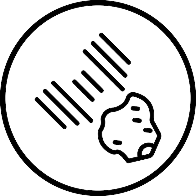 Estilo del icono de los meteoritos