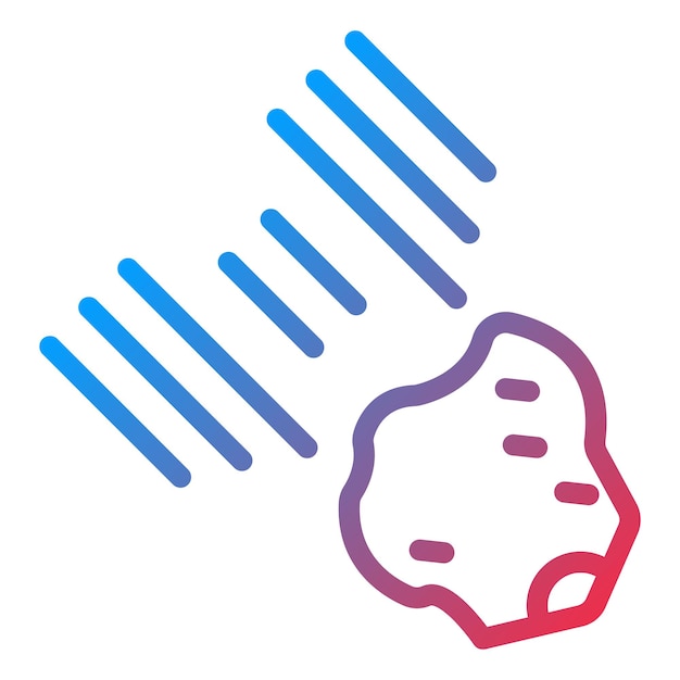 Estilo del icono de los meteoritos
