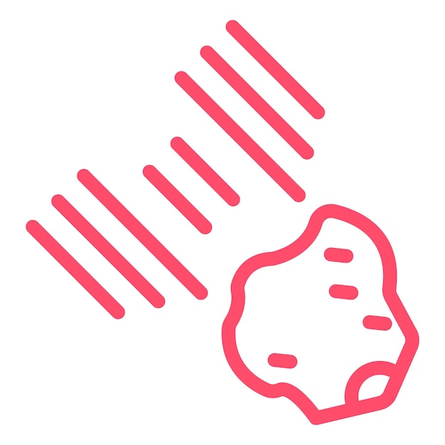 Estilo del icono de los meteoritos