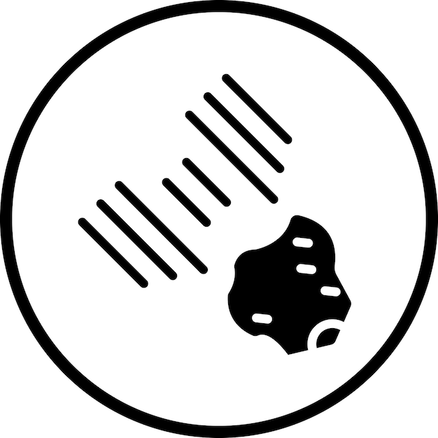 Estilo del icono de los meteoritos