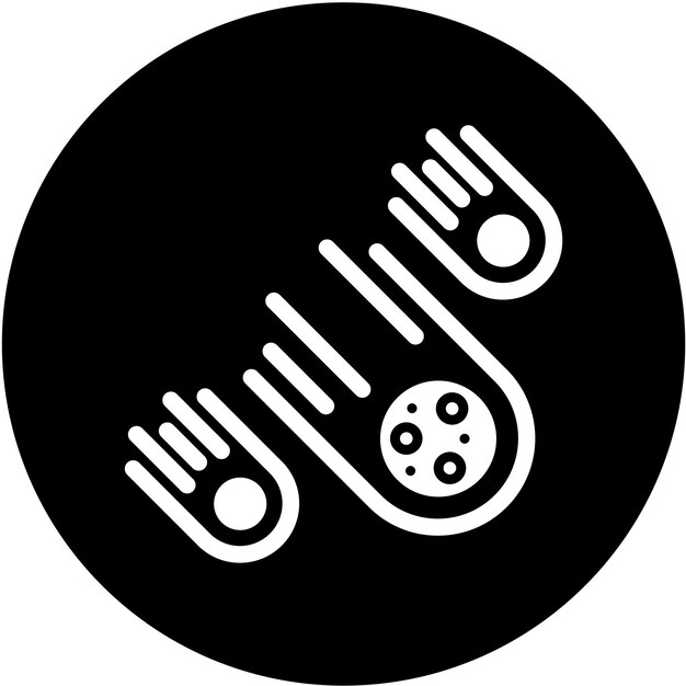 Estilo del icono de los meteoritos