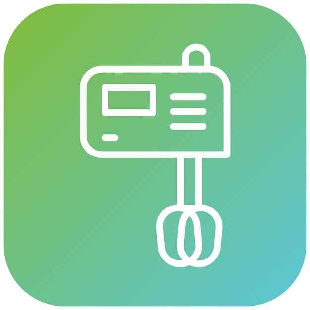 Estilo del icono del mezclador manual de diseño vectorial