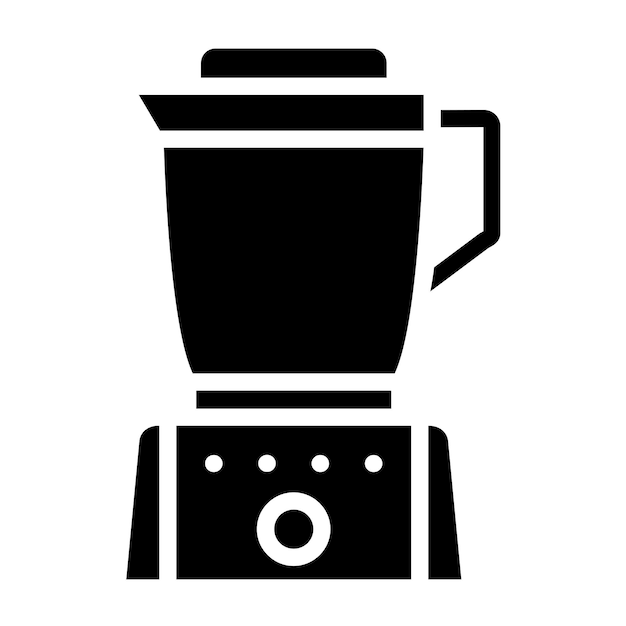Estilo del icono de la mezcladora de alimentos de diseño vectorial