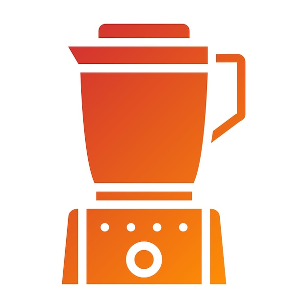 Estilo del icono de la mezcladora de alimentos de diseño vectorial
