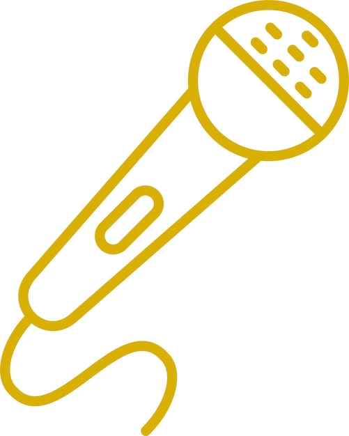 Estilo del icono del micrófono de diseño vectorial