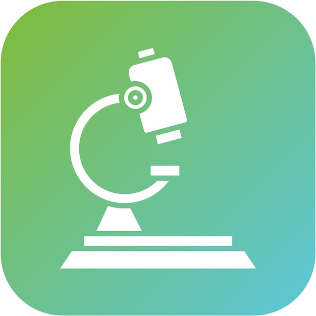Estilo del icono del microscopio de diseño vectorial