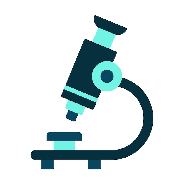 Estilo del icono del microscopio de diseño vectorial