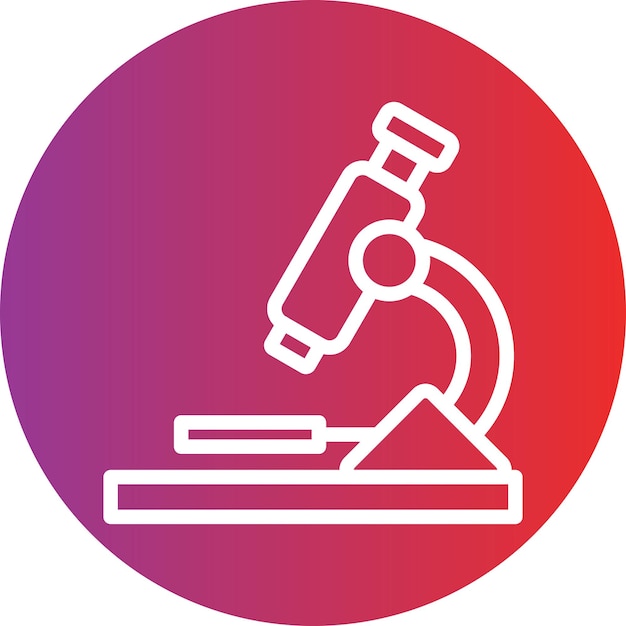Estilo del icono del microscopio