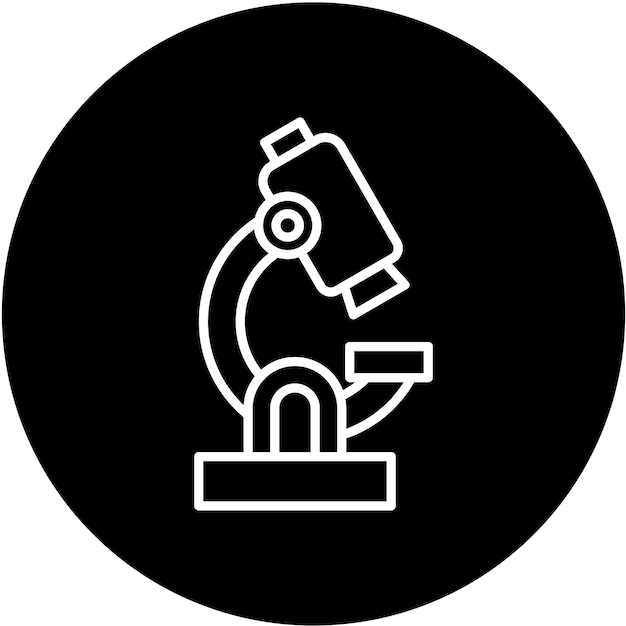 Estilo del icono del microscopio