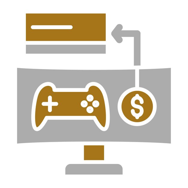 Estilo de icono de microtransacción de diseño vectorial