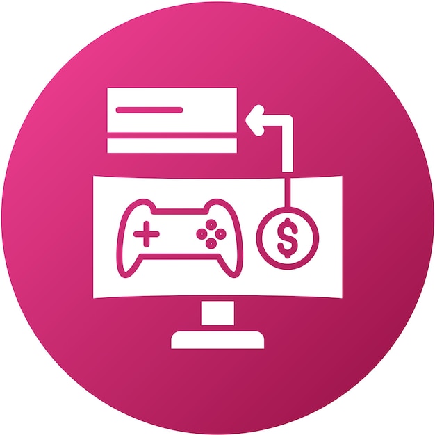Estilo de icono de microtransacción de diseño vectorial