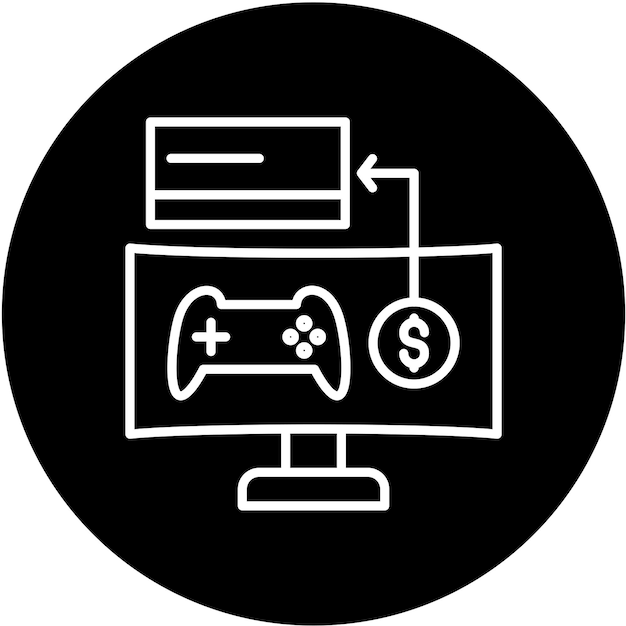 Estilo de icono de microtransacción de diseño vectorial