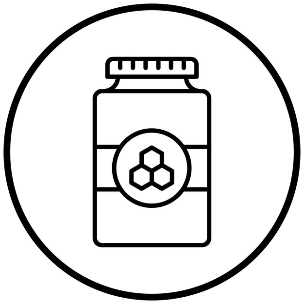 Estilo del icono de miel