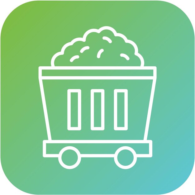 Estilo de icono de minería de diseño vectorial