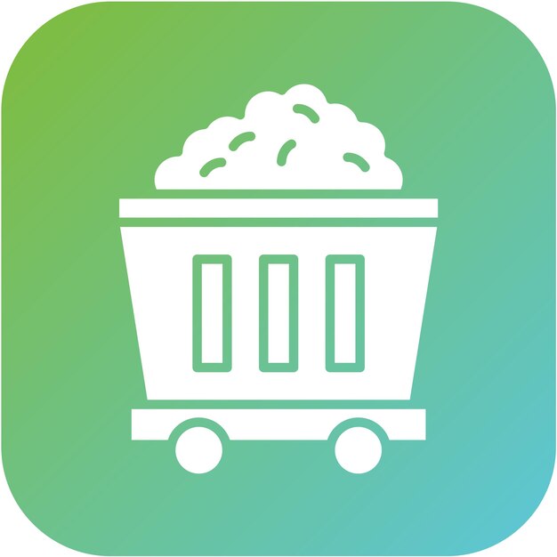 Estilo de icono de minería de diseño vectorial