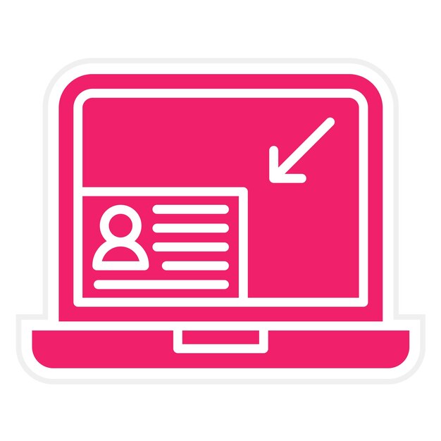 Estilo del icono de minimización del diseño vectorial