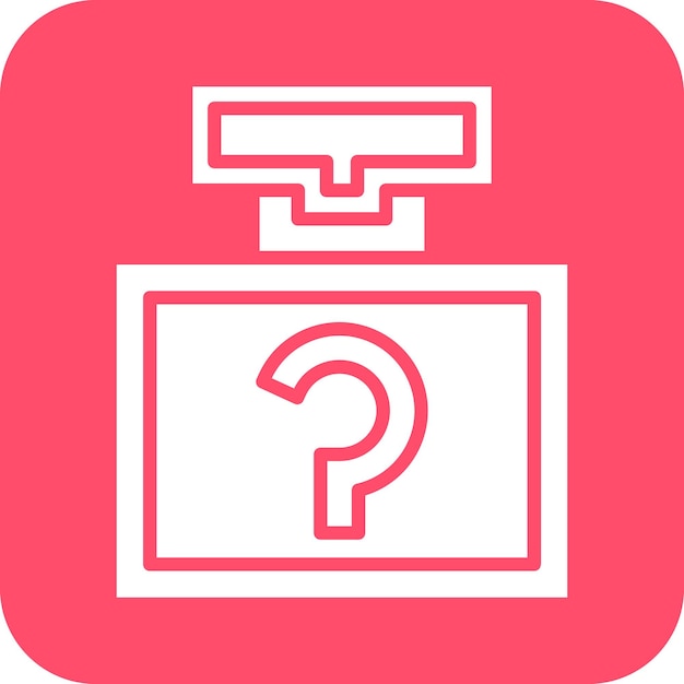Estilo de icono de misterio del juego de diseño vectorial