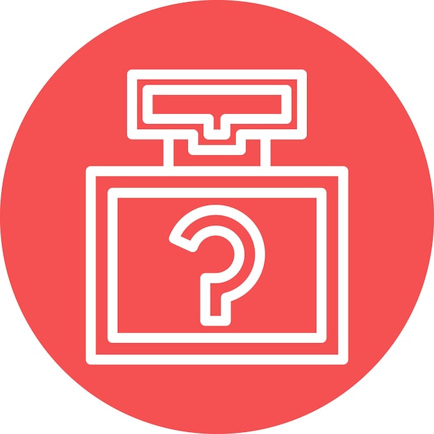 Estilo de icono de misterio del juego de diseño vectorial