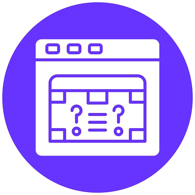 Estilo de icono de misterio del juego de diseño vectorial