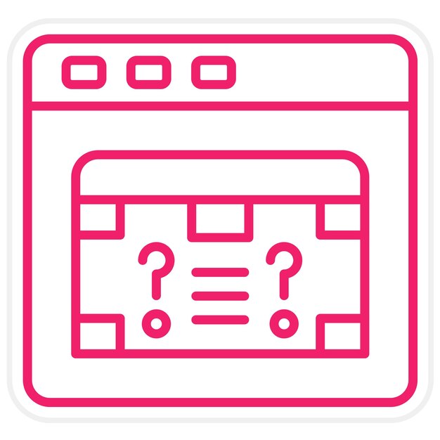 Estilo de icono de misterio del juego de diseño vectorial