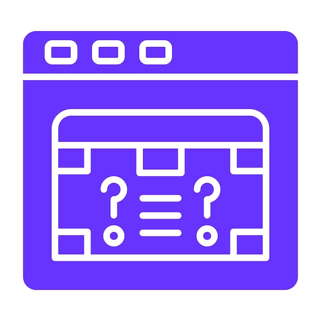 Estilo de icono de misterio del juego de diseño vectorial