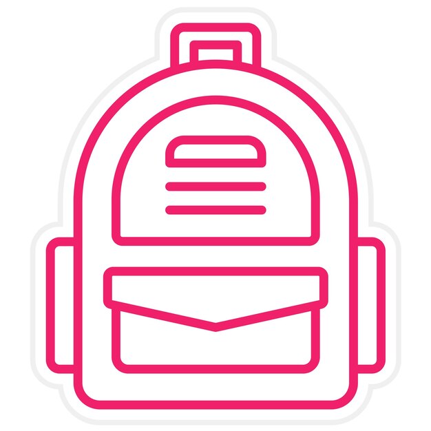 El estilo del icono de la mochila del ejército