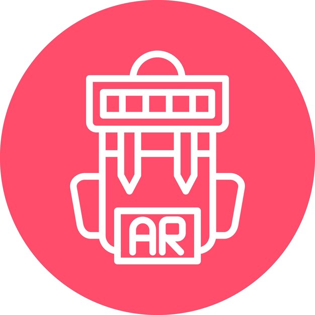 Estilo del icono de la mochila