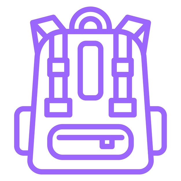 Estilo del icono de la mochila