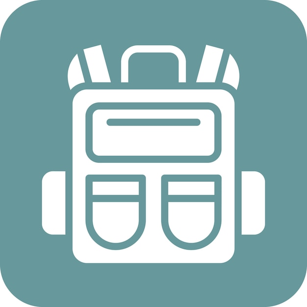 Estilo del icono de la mochila