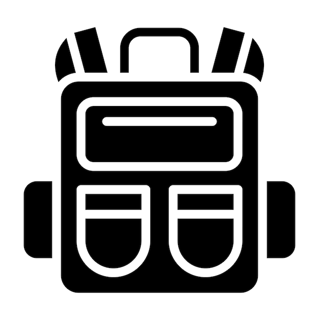 Estilo del icono de la mochila